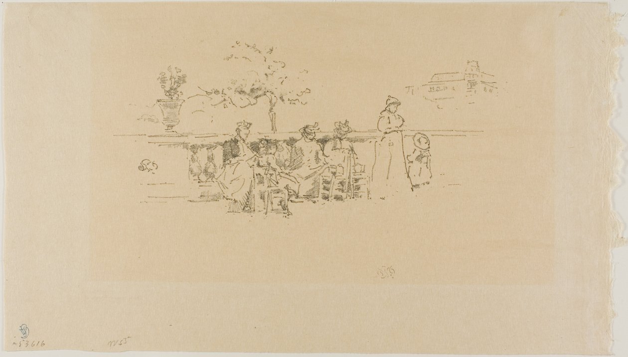 Taras, Luksemburg autorstwa James Abbott McNeill Whistler