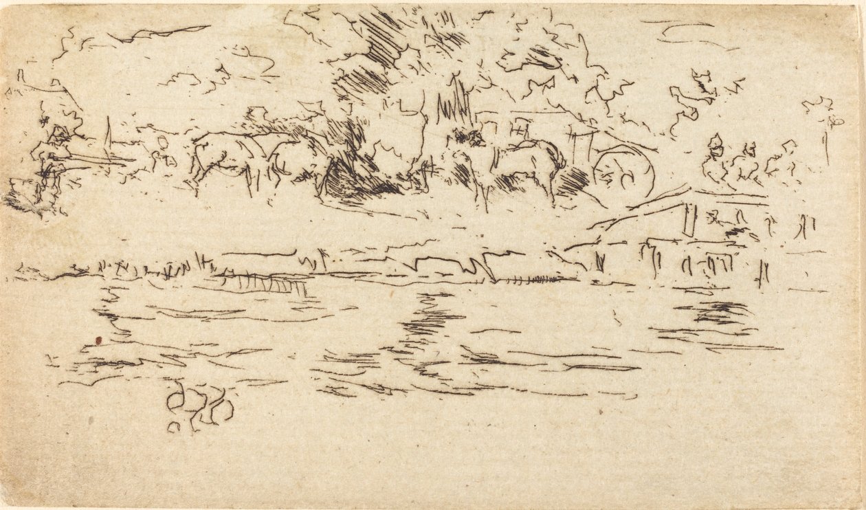 Ścieżka holownicza autorstwa James Abbott McNeill Whistler
