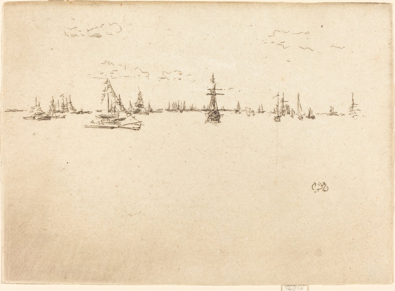 Statek-wieżyczka autorstwa James Abbott McNeill Whistler