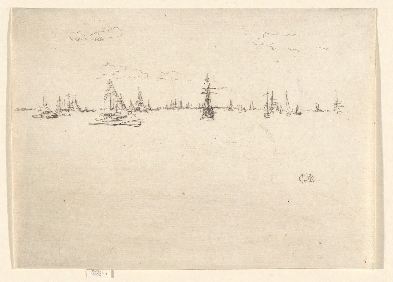 Statek z wieżyczką z zestawu jubileuszowego autorstwa James Abbott McNeill Whistler