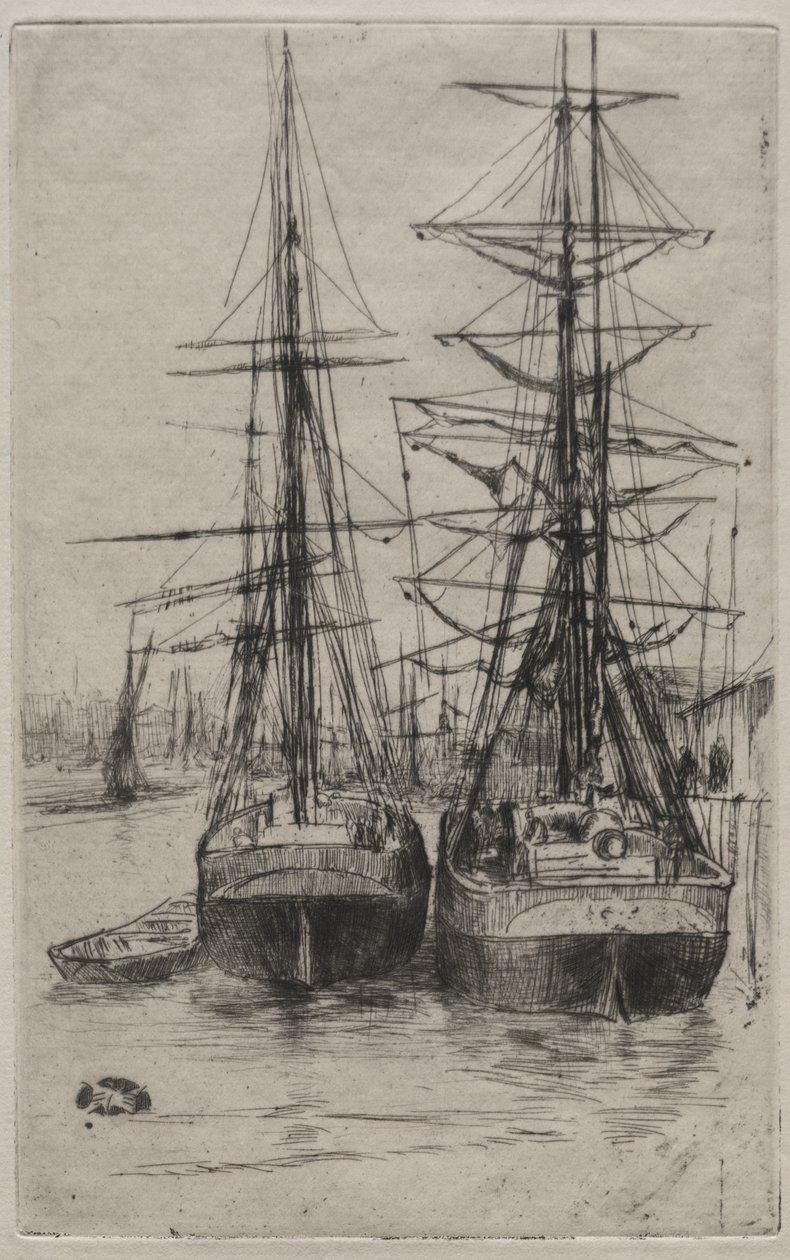 Dwa statki autorstwa James McNeill Whistler