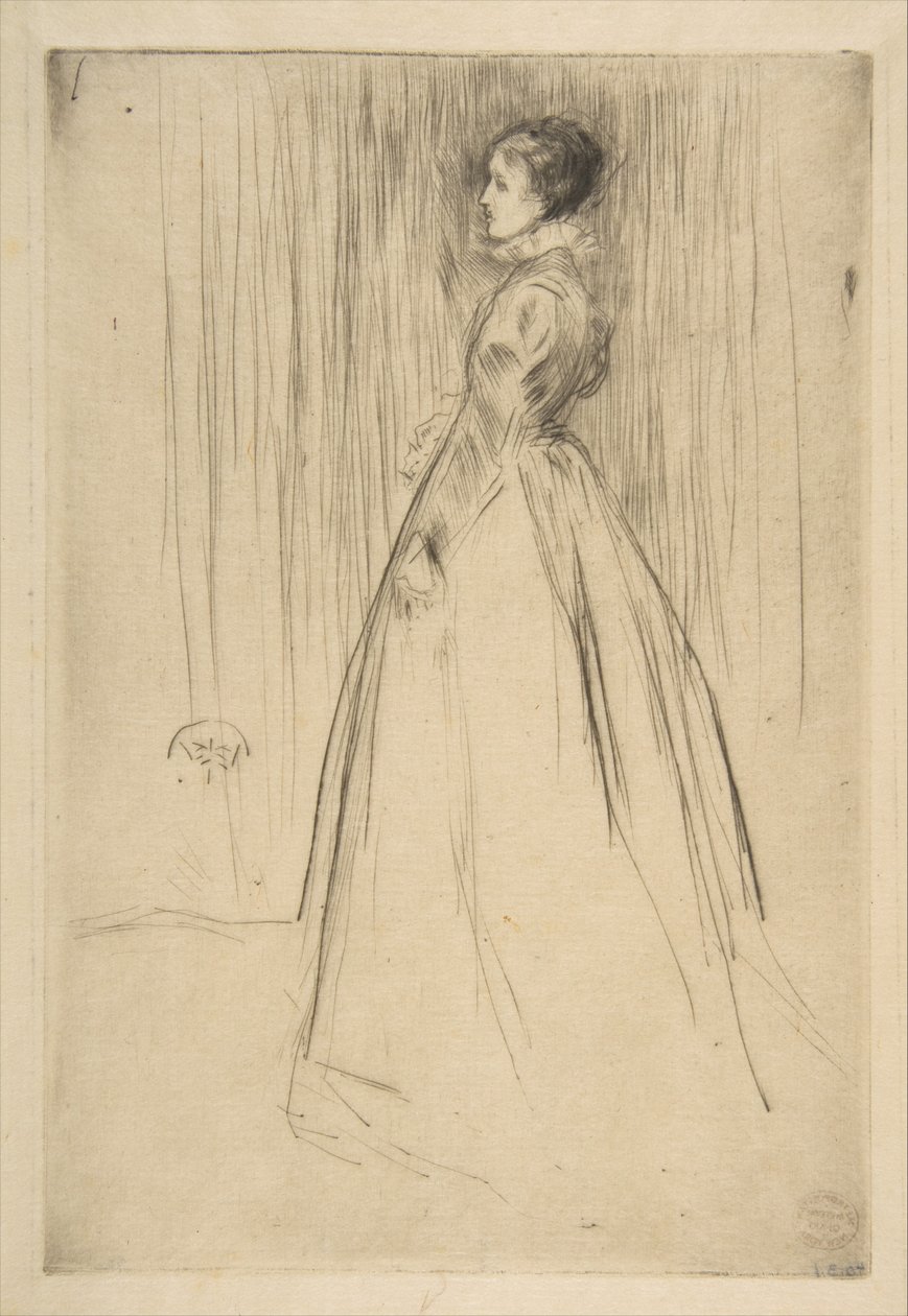 Aksamitna suknia (pani Leyland) autorstwa James McNeill Whistler