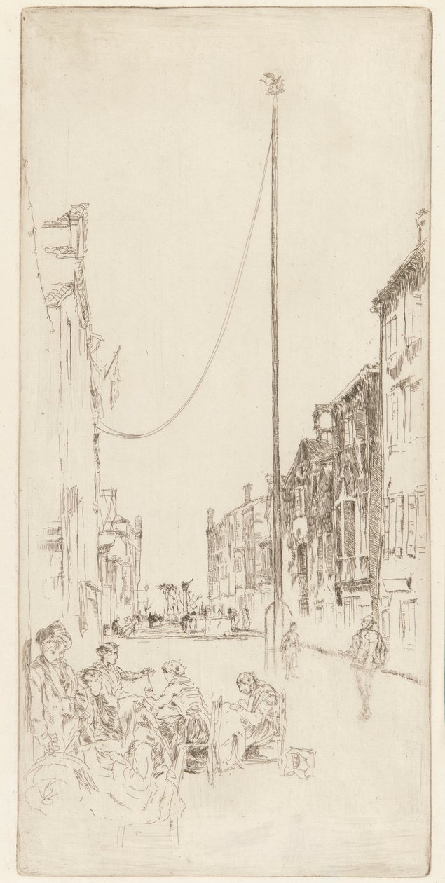 Maszt wenecki autorstwa James Abbott McNeill Whistler