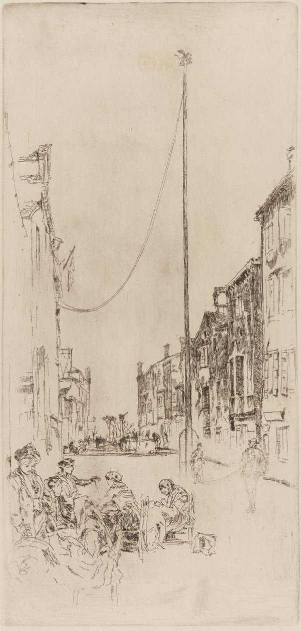 Maszt wenecki autorstwa James Abbott McNeill Whistler