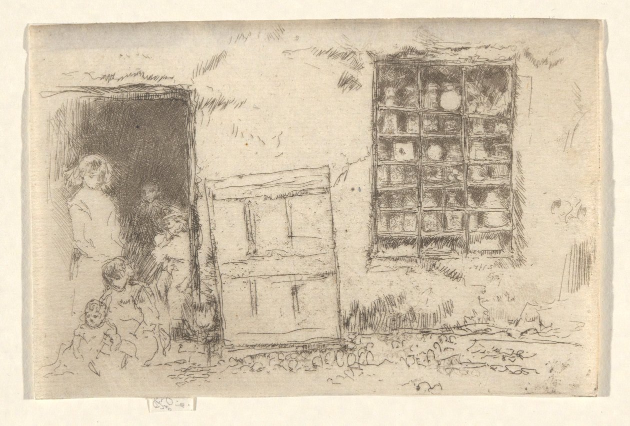 Wiejski sklep ze słodyczami autorstwa James Abbott McNeill Whistler