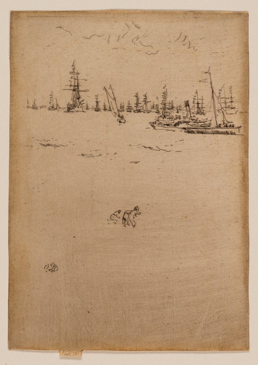 Łódź dla odwiedzających autorstwa James McNeill Whistler