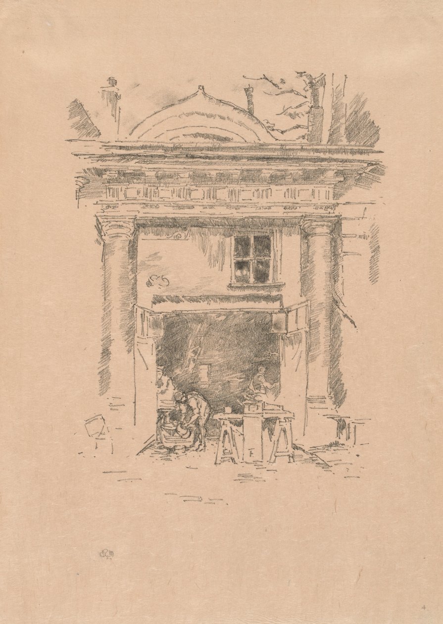 Whitesmiths, Impasse des Carmélites autorstwa James McNeill Whistler