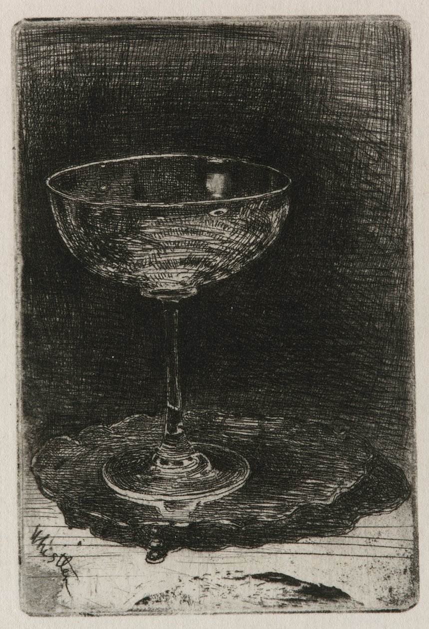 Kieliszek do wina autorstwa James Abbott McNeill Whistler