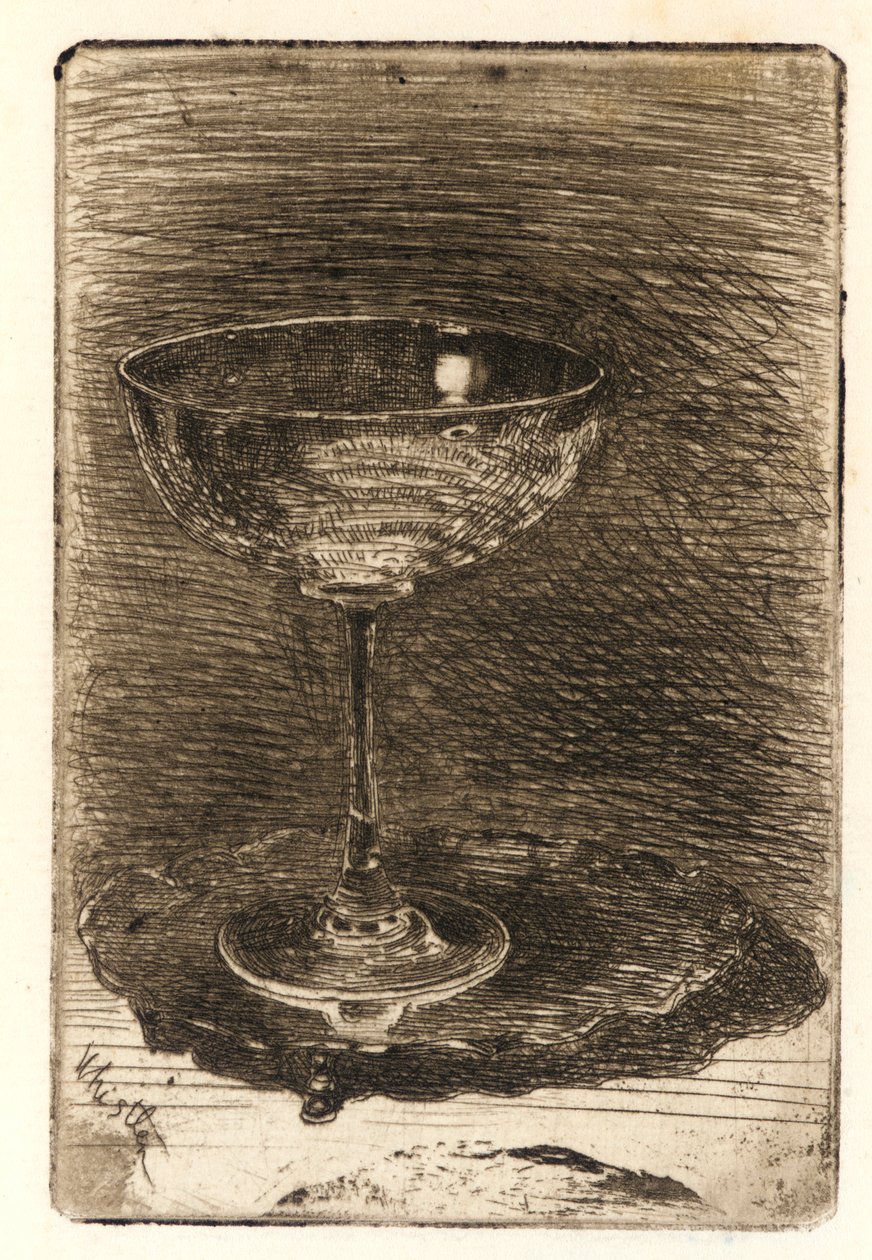 Kieliszek do wina autorstwa James Abbott McNeill Whistler