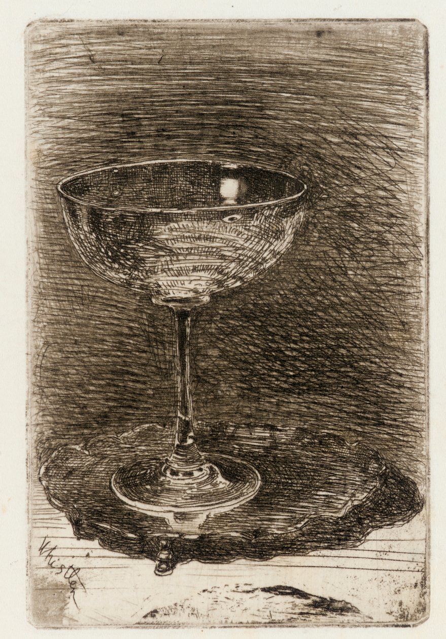 Kieliszek do wina autorstwa James Abbott McNeill Whistler
