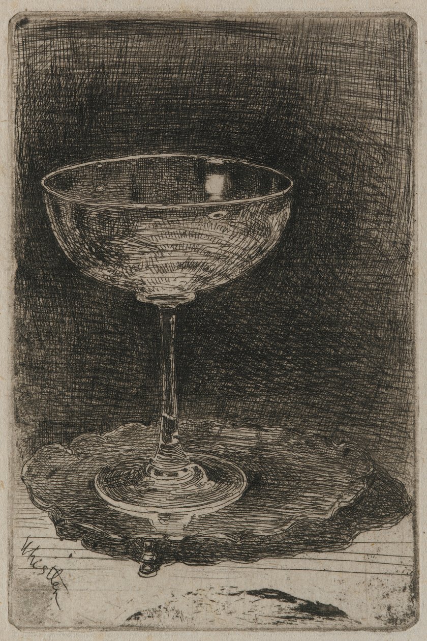 Kieliszek do wina autorstwa James Abbott McNeill Whistler