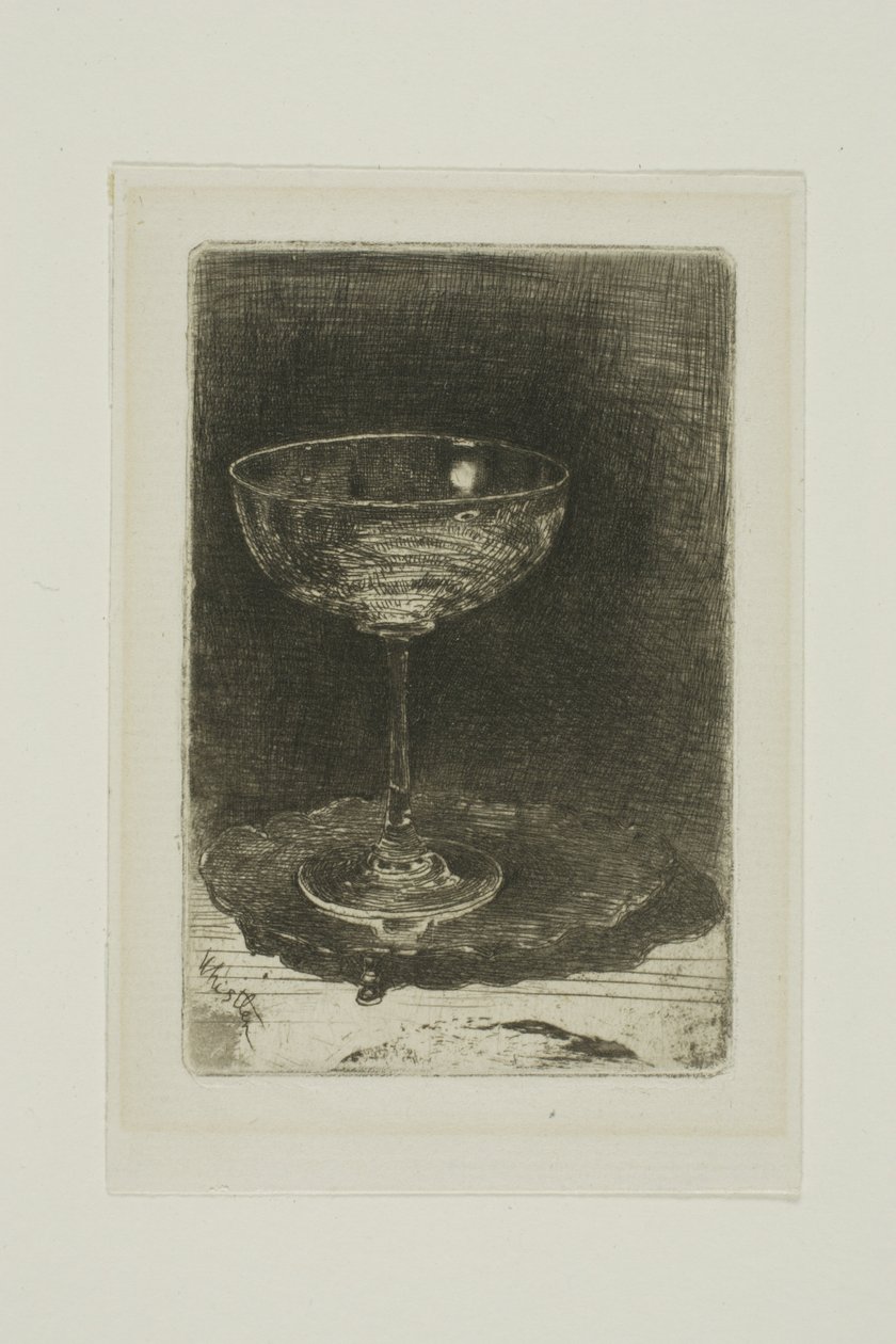 Kieliszek do wina autorstwa James Abbott McNeill Whistler