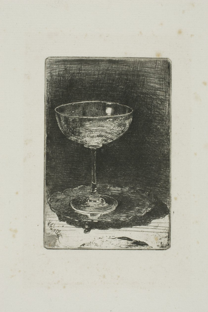 Kieliszek do wina autorstwa James Abbott McNeill Whistler