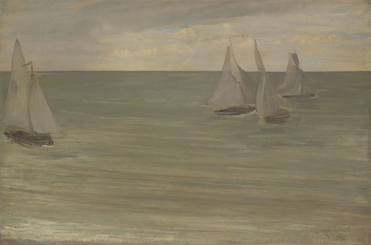 Trouville (Szary i Zielony, Srebrne Morze) autorstwa James Abbott McNeill Whistler