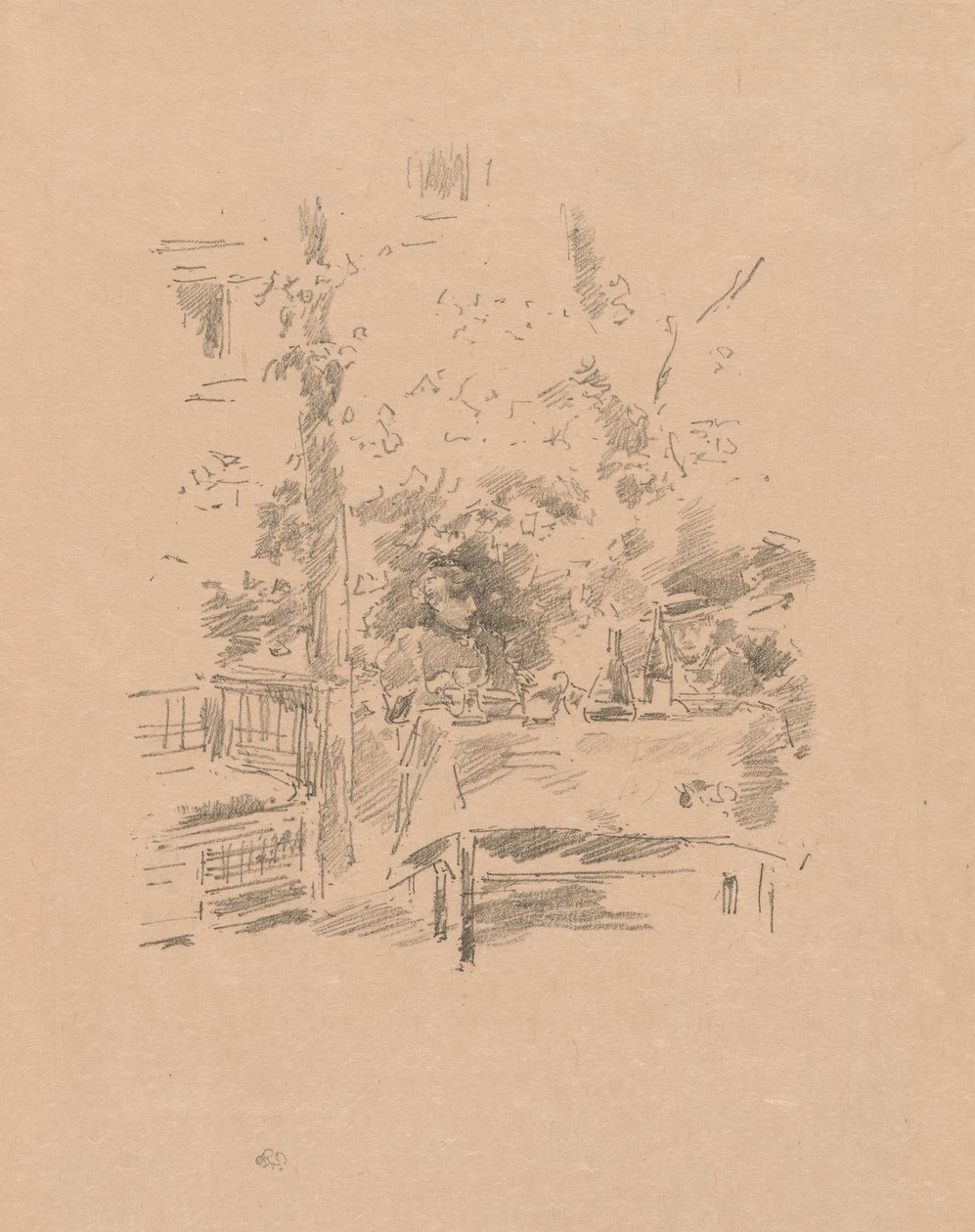 Jeden na jednego w ogrodzie autorstwa James Abbott McNeill Whistler