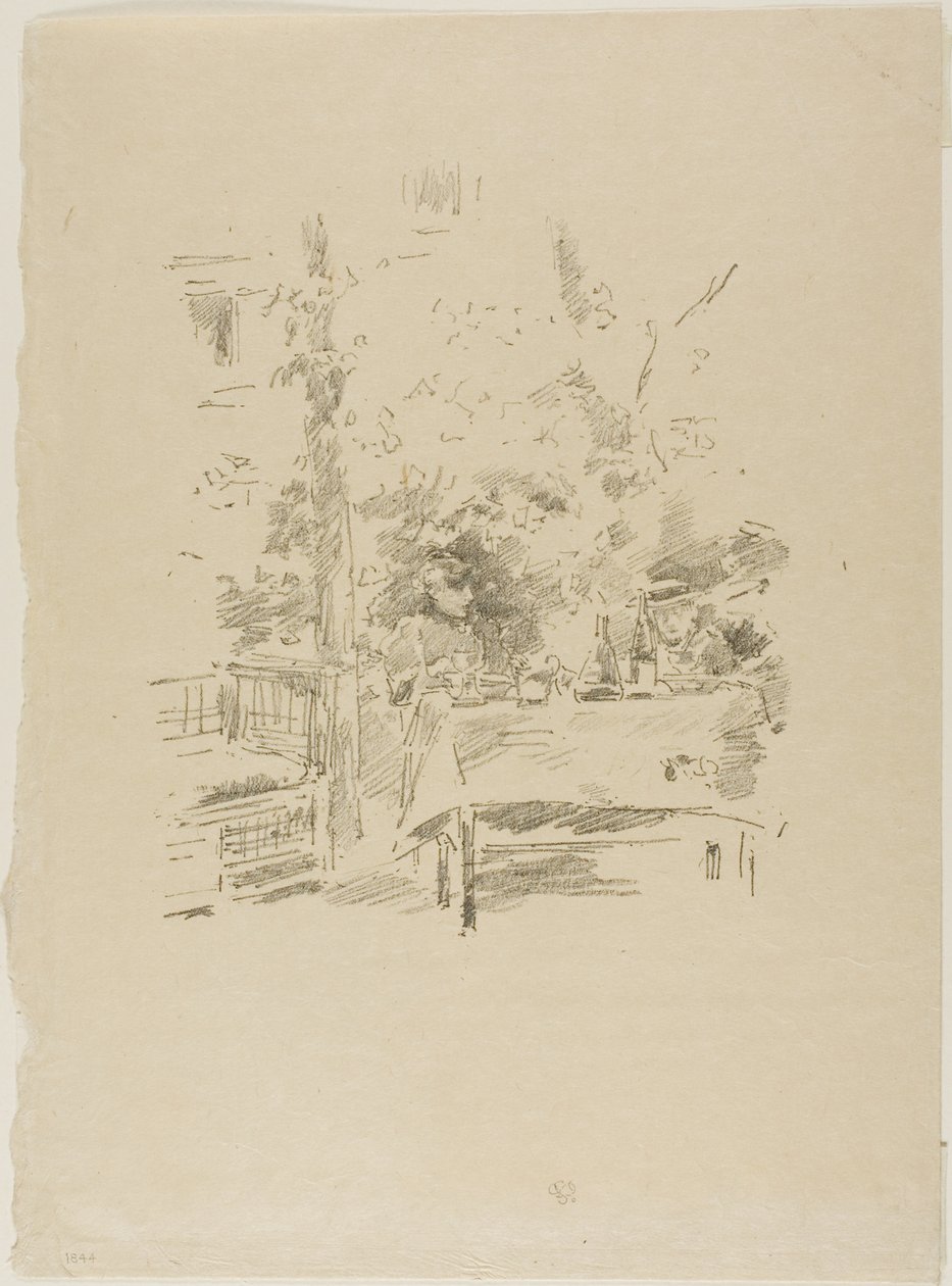 Tête-à-tête w ogrodzie autorstwa James McNeill Whistler