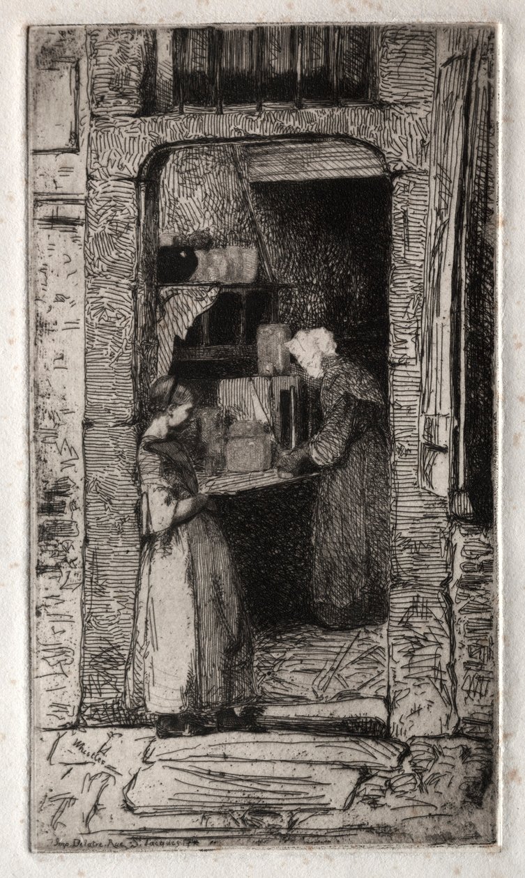 Dwanaście akwafort z natury:  La Marchande de Moutarde autorstwa James McNeill Whistler