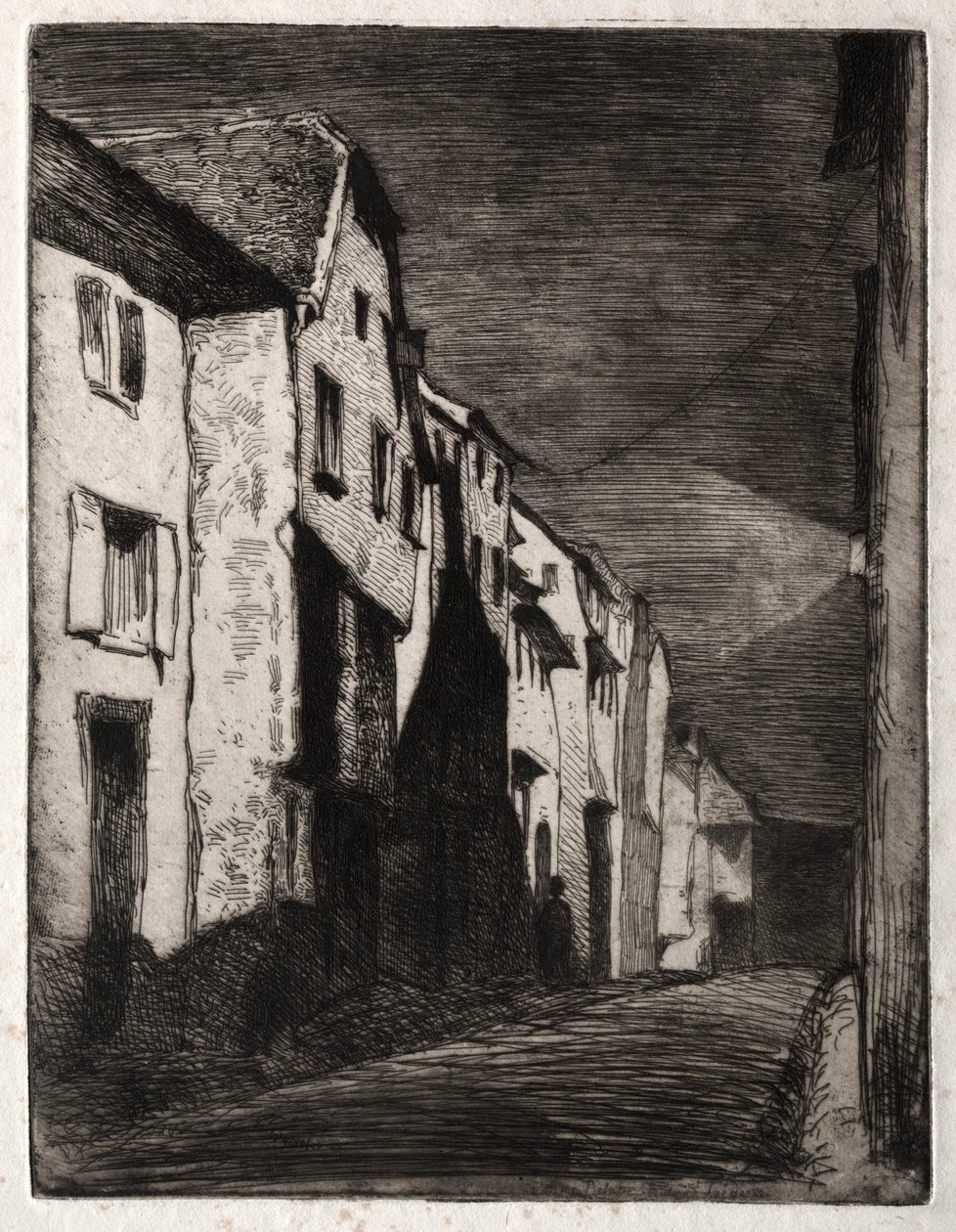 Dwanaście akwafort z natury:  Ulica w Saverne autorstwa James McNeill Whistler