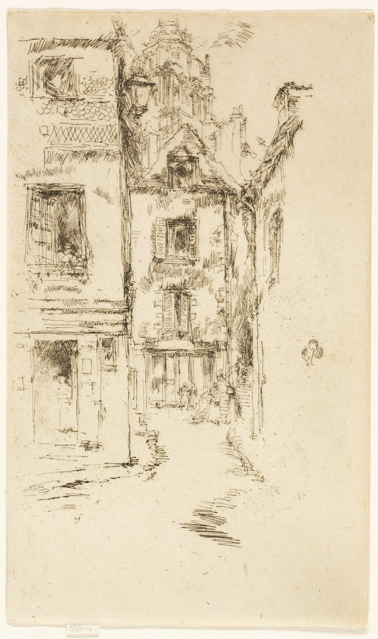 Pod katedrą, Blois autorstwa James Abbott McNeill Whistler