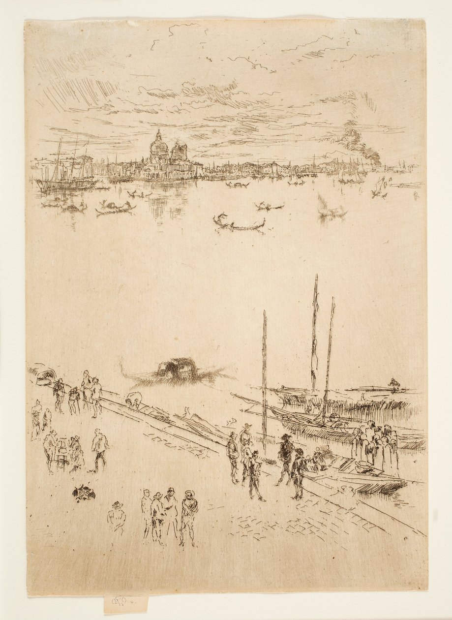 „Upright Venice” z cyklu „Twenty-Six Etchings”, znanego również jako „Second Venice Set” autorstwa James McNeill Whistler