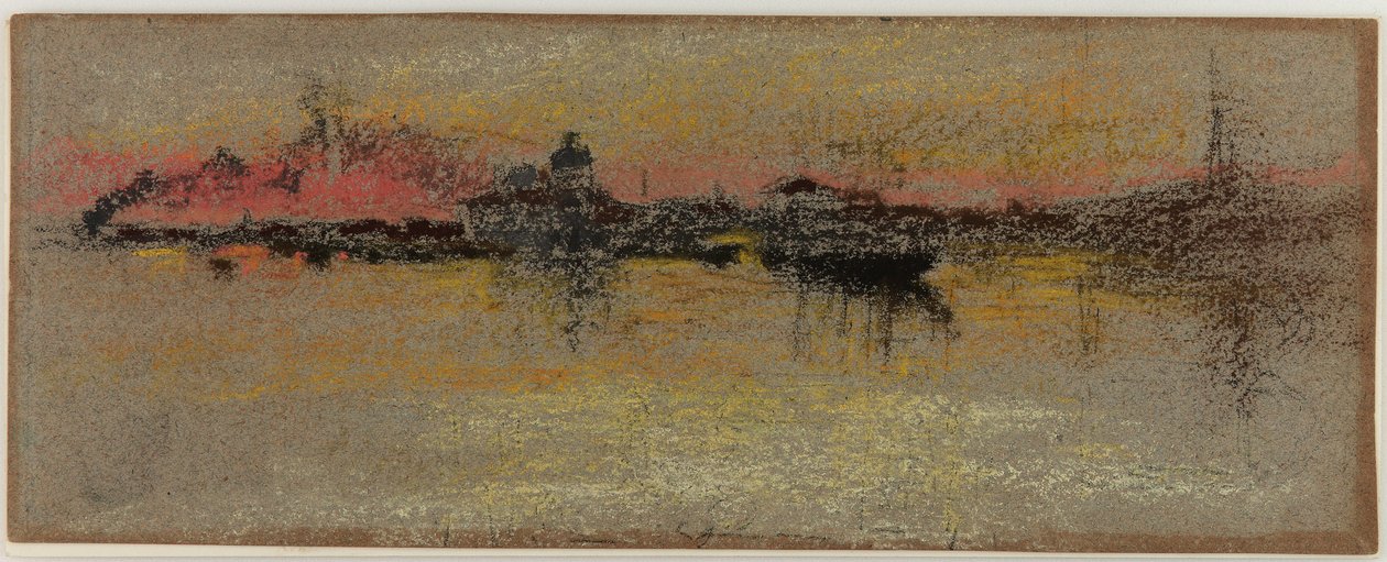 Wenecja: Wschód słońca nad Rialto autorstwa James Abbott McNeill Whistler