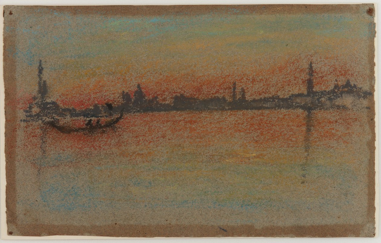 Wenecja: Zachód słońca nad portem autorstwa James Abbott McNeill Whistler