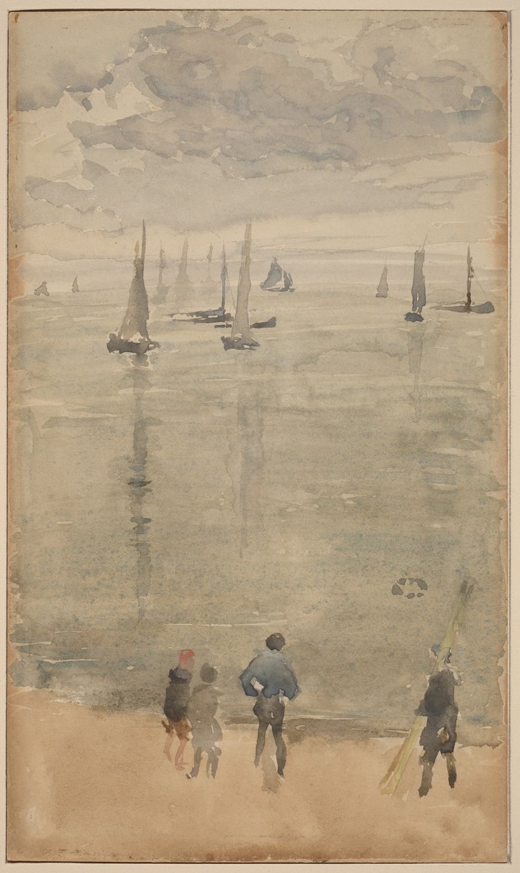 Fiolet [notatka?]... Powrót łodzi rybackich autorstwa James McNeill Whistler