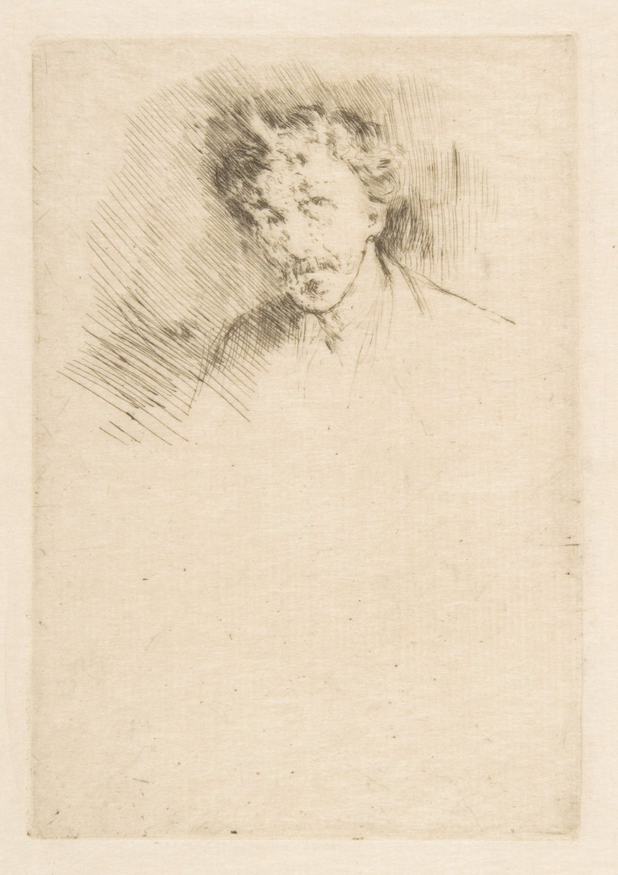 Whistler z białym kosmykiem włosów autorstwa James McNeill Whistler