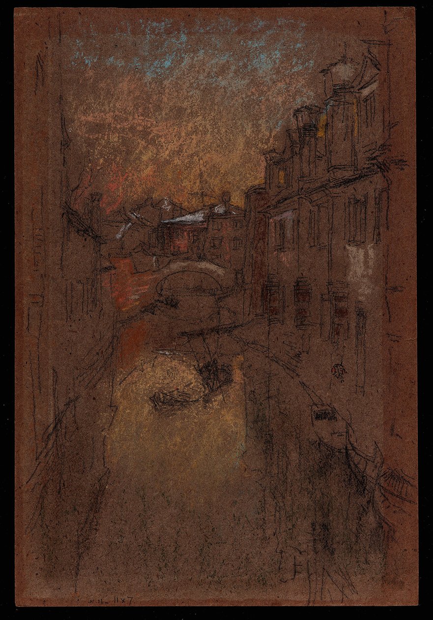 Zimowy wieczór autorstwa James Abbott McNeill Whistler