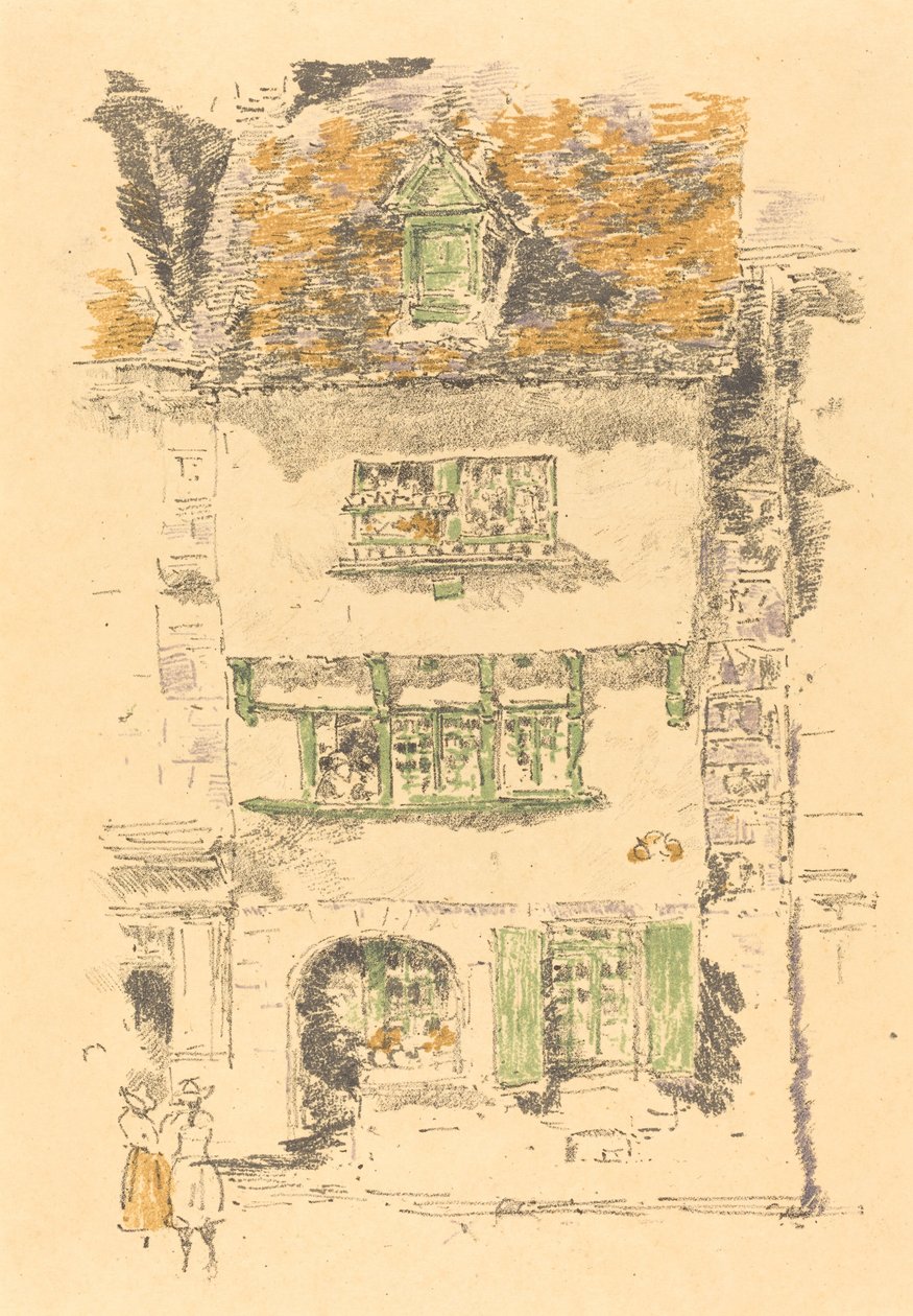 Żółty Dom, Lannion autorstwa James Abbott McNeill Whistler