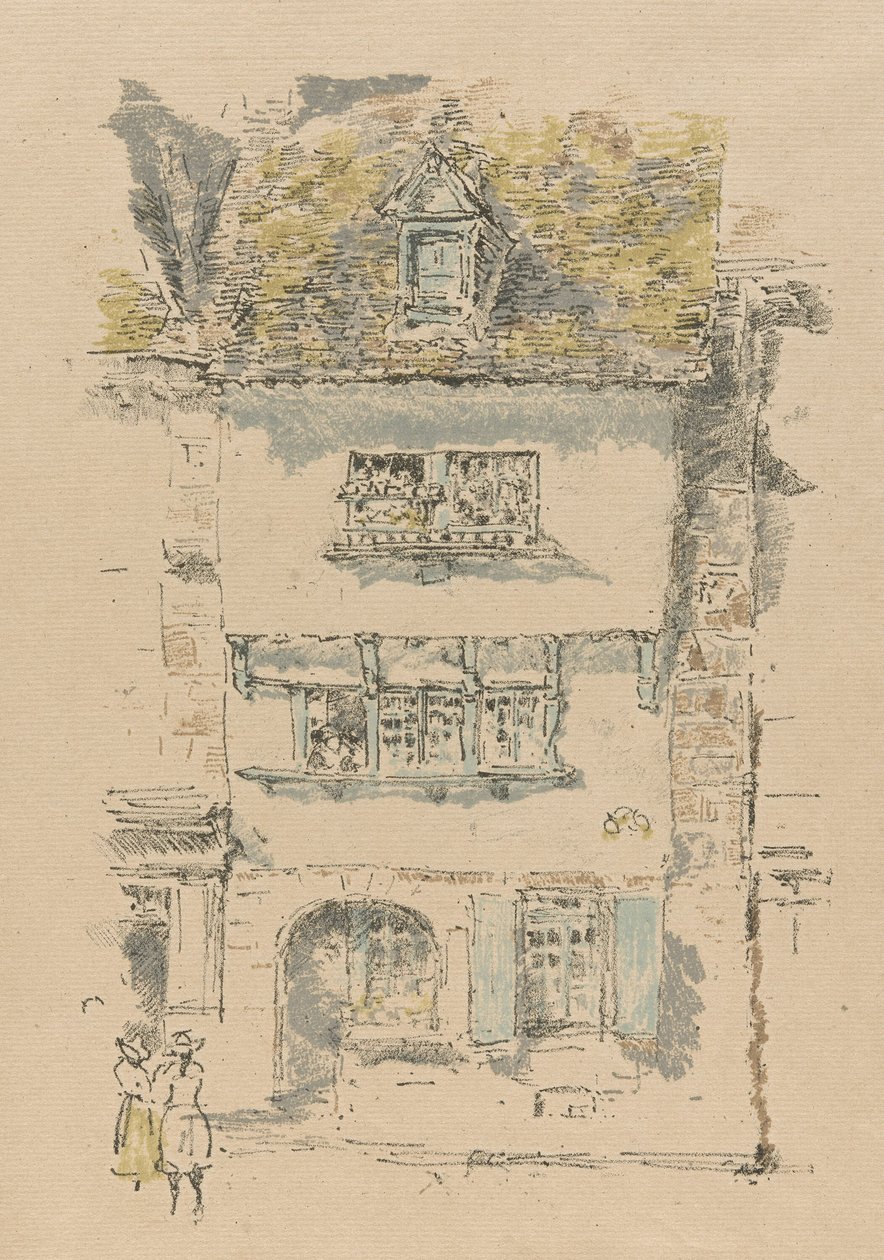 Żółty Dom, Lannion autorstwa James Abbott McNeill Whistler