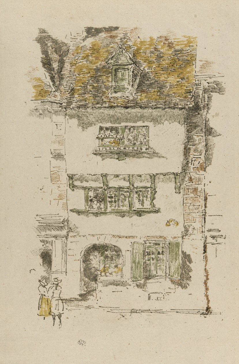 Żółty Dom, Lannion autorstwa James Abbott McNeill Whistler