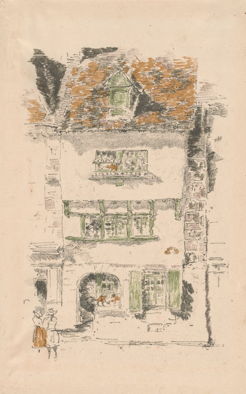 Żółty Dom, Lannion autorstwa James Abbott McNeill Whistler