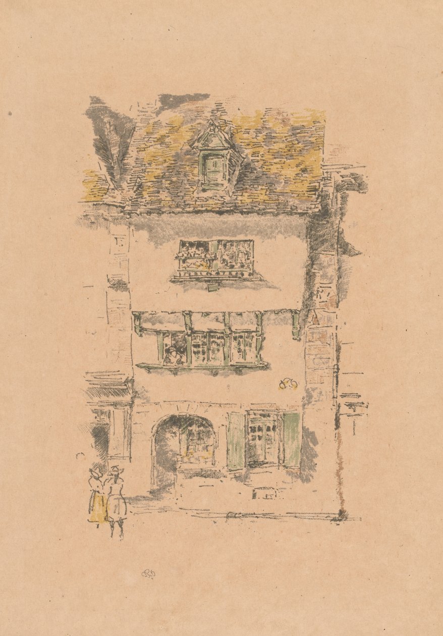 Żółty Dom, Lannion autorstwa James McNeill Whistler