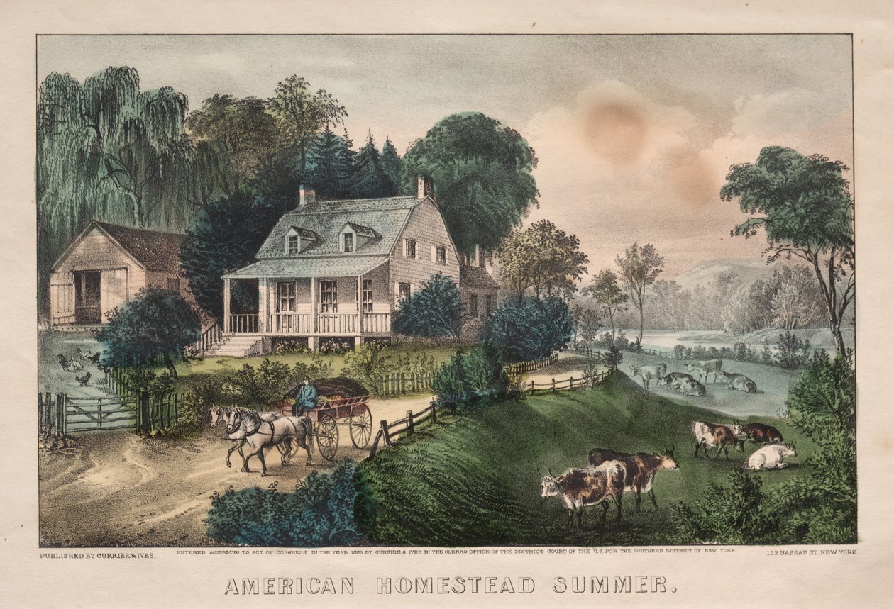 American Homestead, lato autorstwa James Merritt Ives