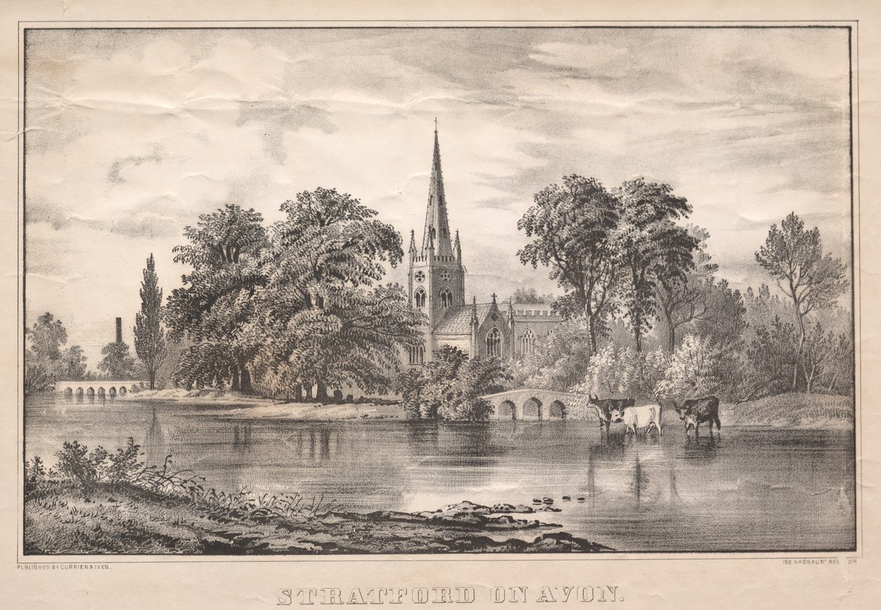 Stratford on Avon autorstwa James Merritt Ives