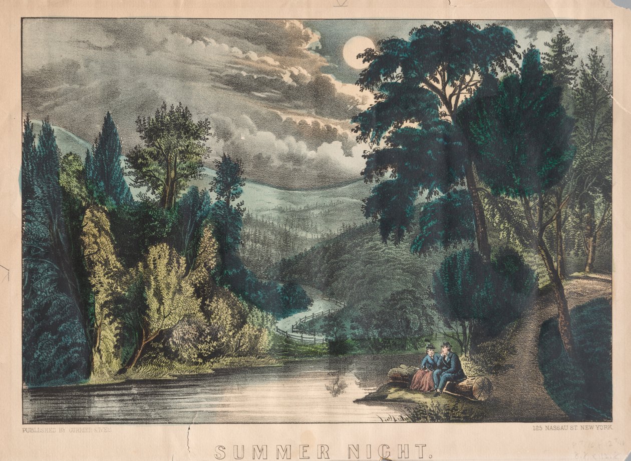 Letnia noc autorstwa James Merritt Ives