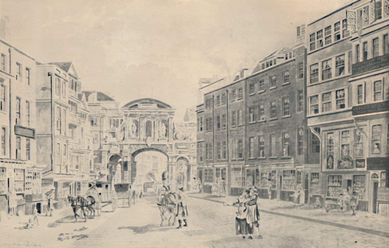 Na zachód od Temple Bar, 1772, 1920 autorstwa James Miller