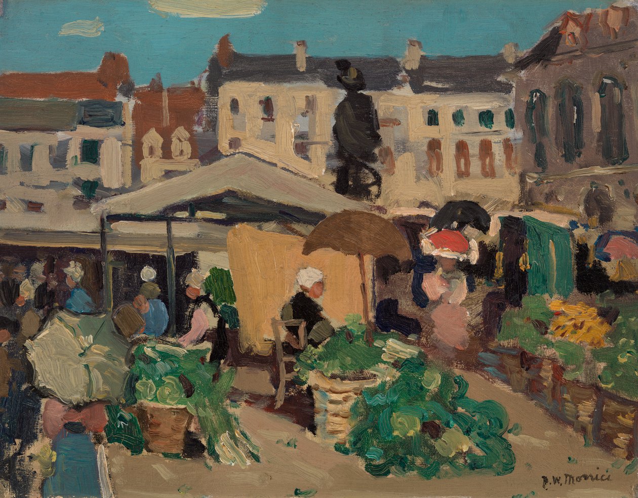 Scena rynkowa autorstwa James Morrice