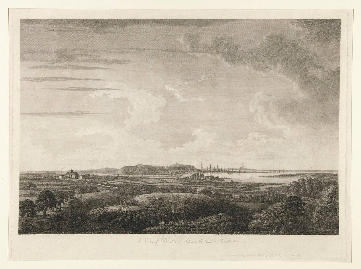 Widok na Boston w drodze do Dorchester autorstwa James Newton