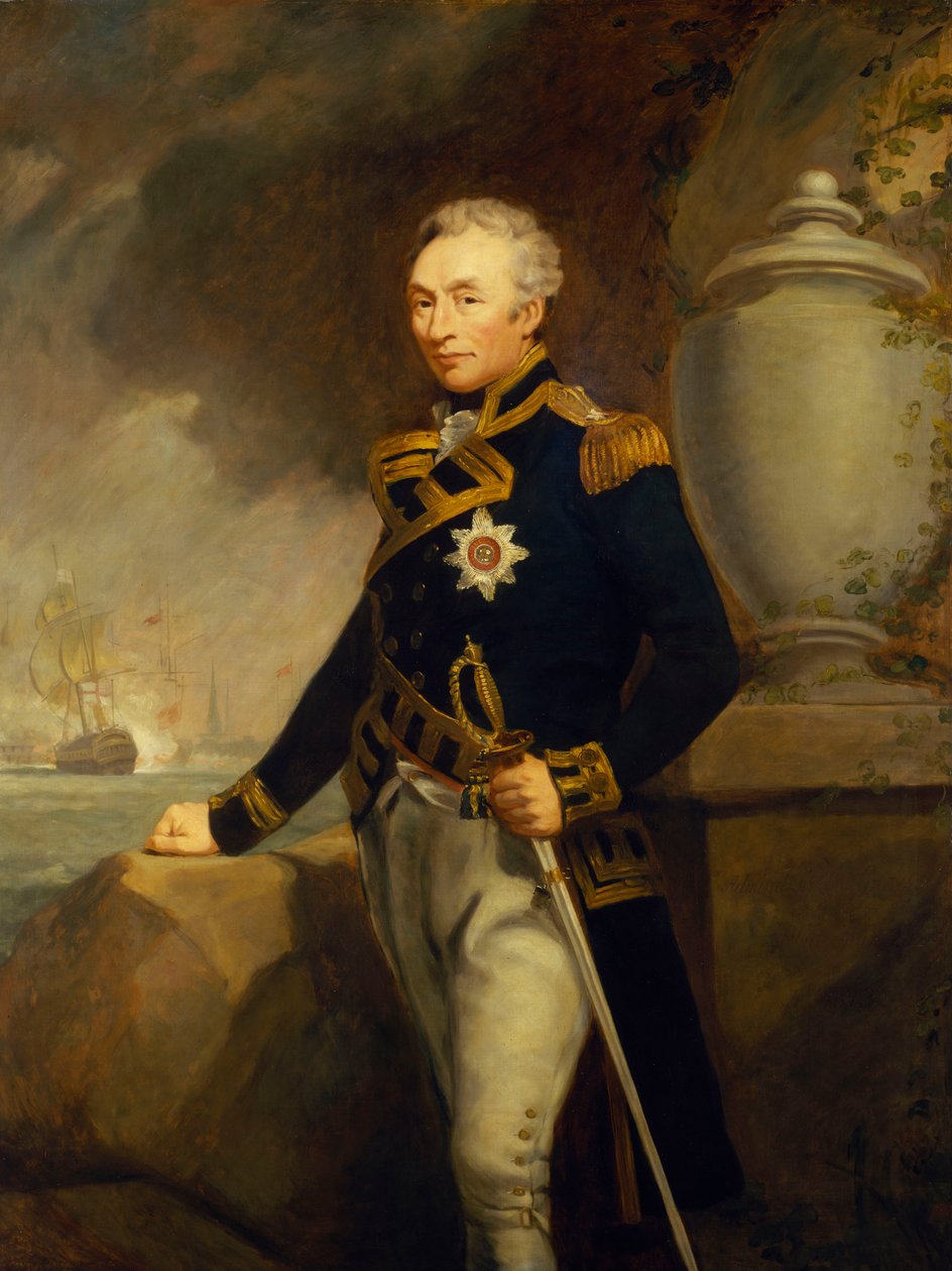 Kontradmirał Sir Thomas Graves (1680-1755) autorstwa James Northcote