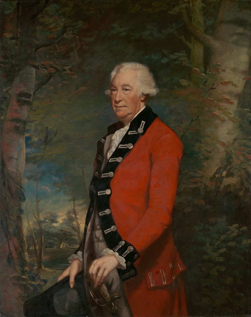 Sir Ralph Milbanke, Bt., w mundurze milicji Yorkshire (North Riding) autorstwa James Northcote