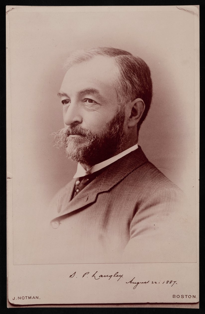 Portret Samuela Pierponta Langleya 1834-1906, 22 sierpnia 1887 r. autorstwa James Notman