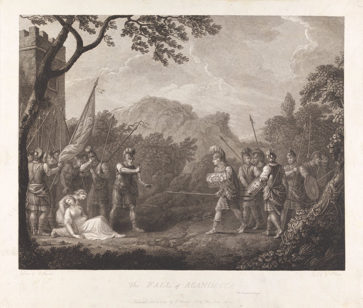 Upadek Aganecca, 1783 autorstwa James Parker