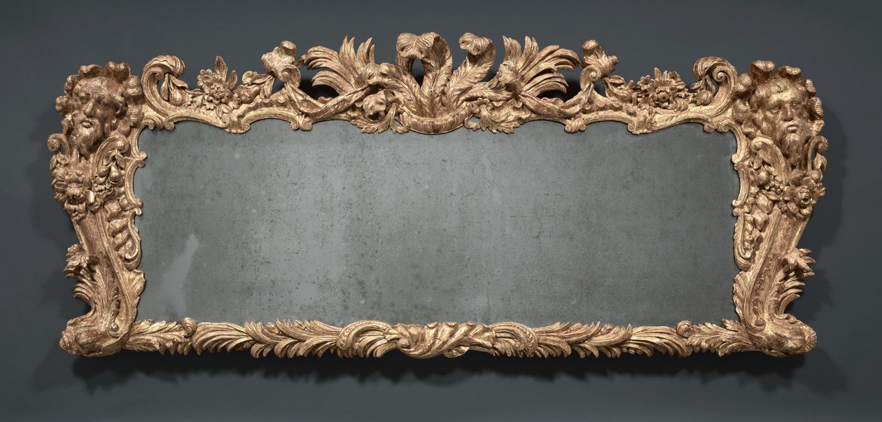 Lustro Overmantel, ok. 1740 autorstwa James Pascall