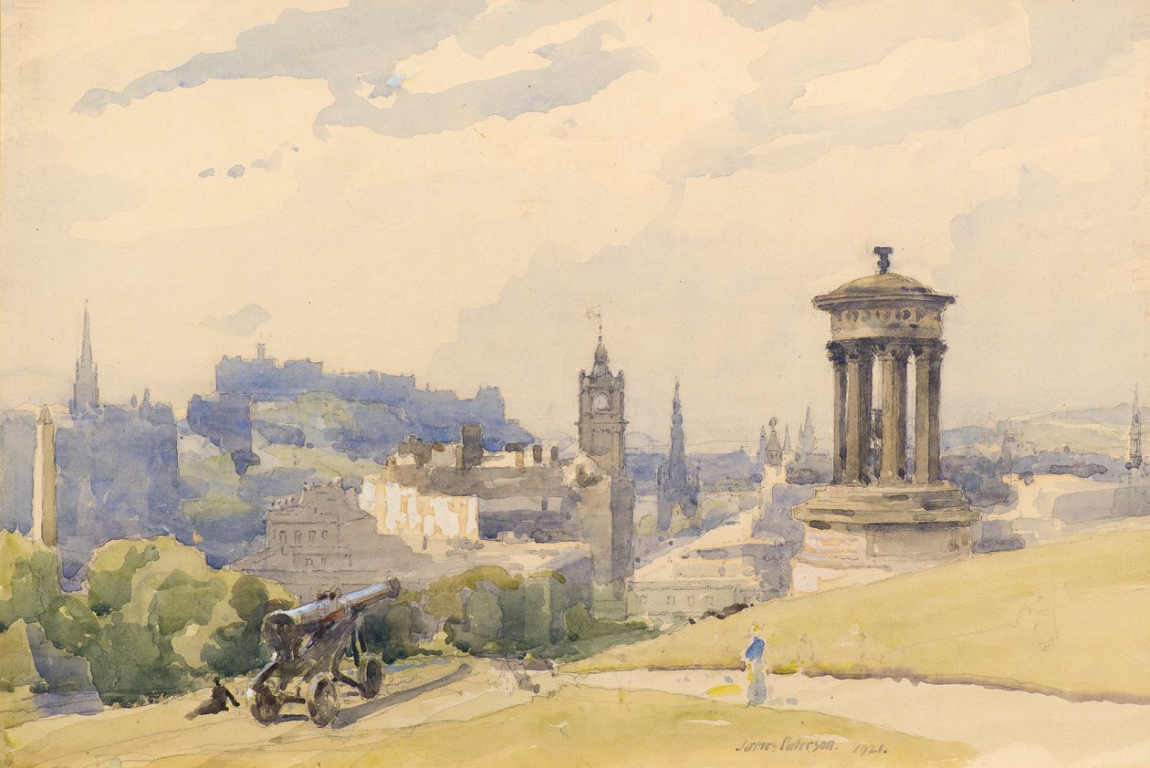 Edynburg z Calton Hill autorstwa James Paterson