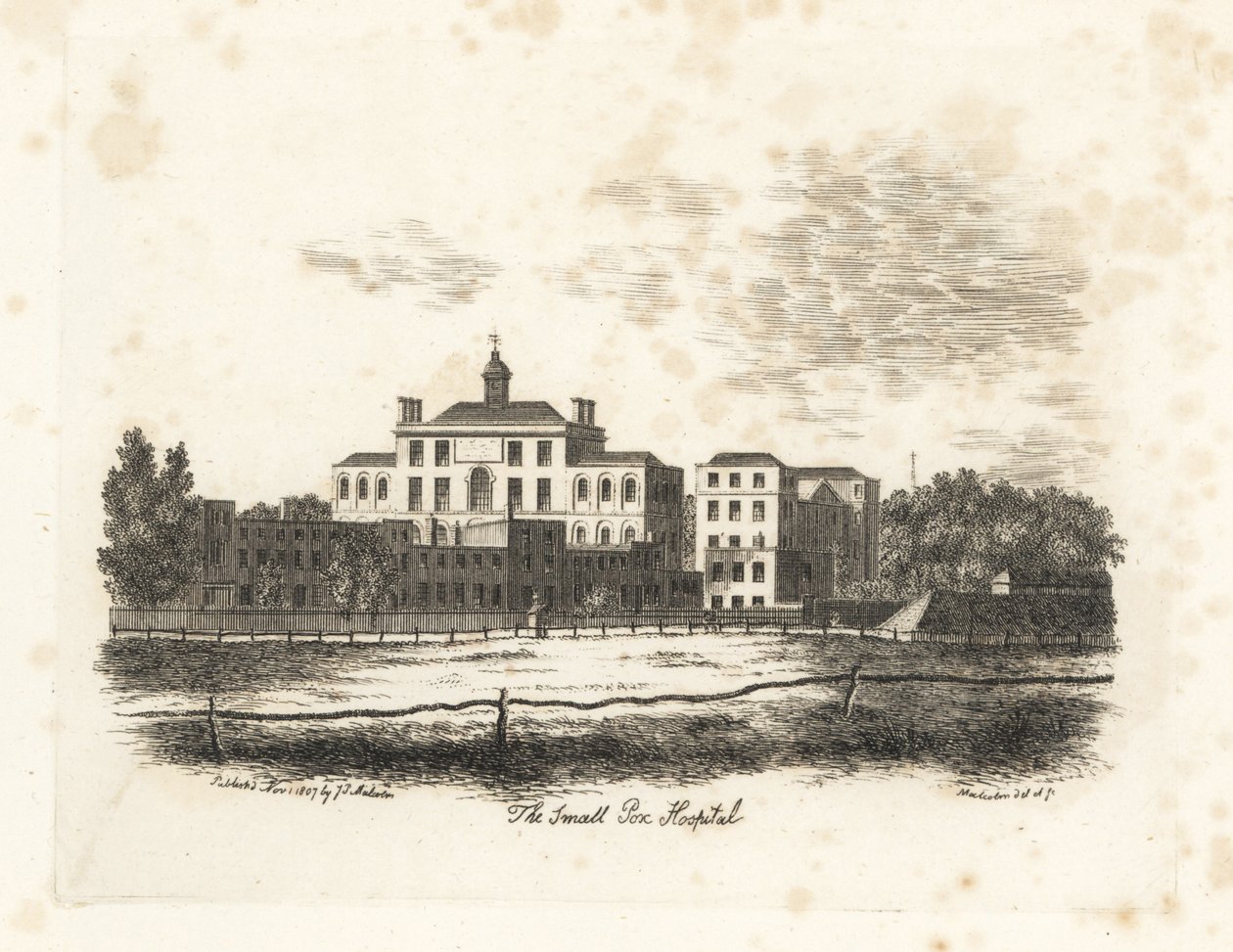 Szpital dla ospy, Londyn autorstwa James Peller Malcolm