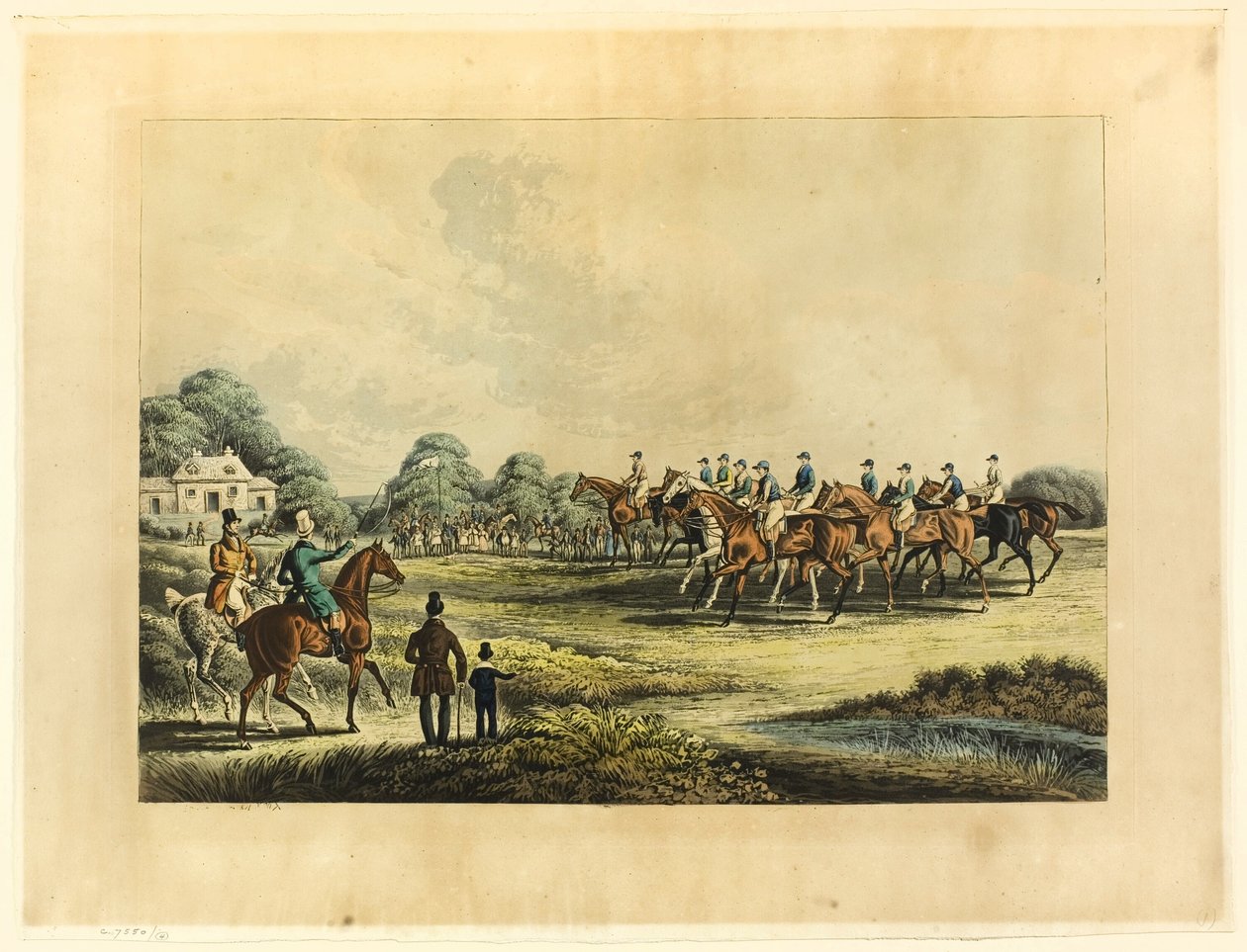 Saint Albans Grand Steeple Chase autorstwa James Pollard