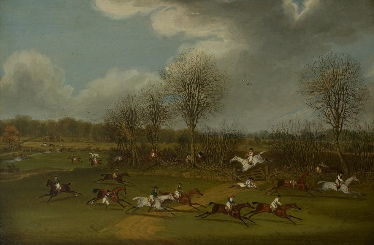 St Albans Grand Steeplechase z 8 marca 1832, 1832-33 autorstwa James Pollard