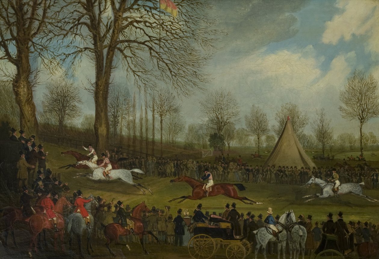 St Albans Grand Steeplechase z 8 marca 1832, 1832-33 autorstwa James Pollard